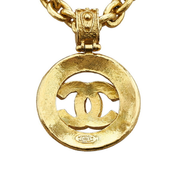 Chanel coco mark round necklace gold plated ladies CHANEL - Picture 3 of 7